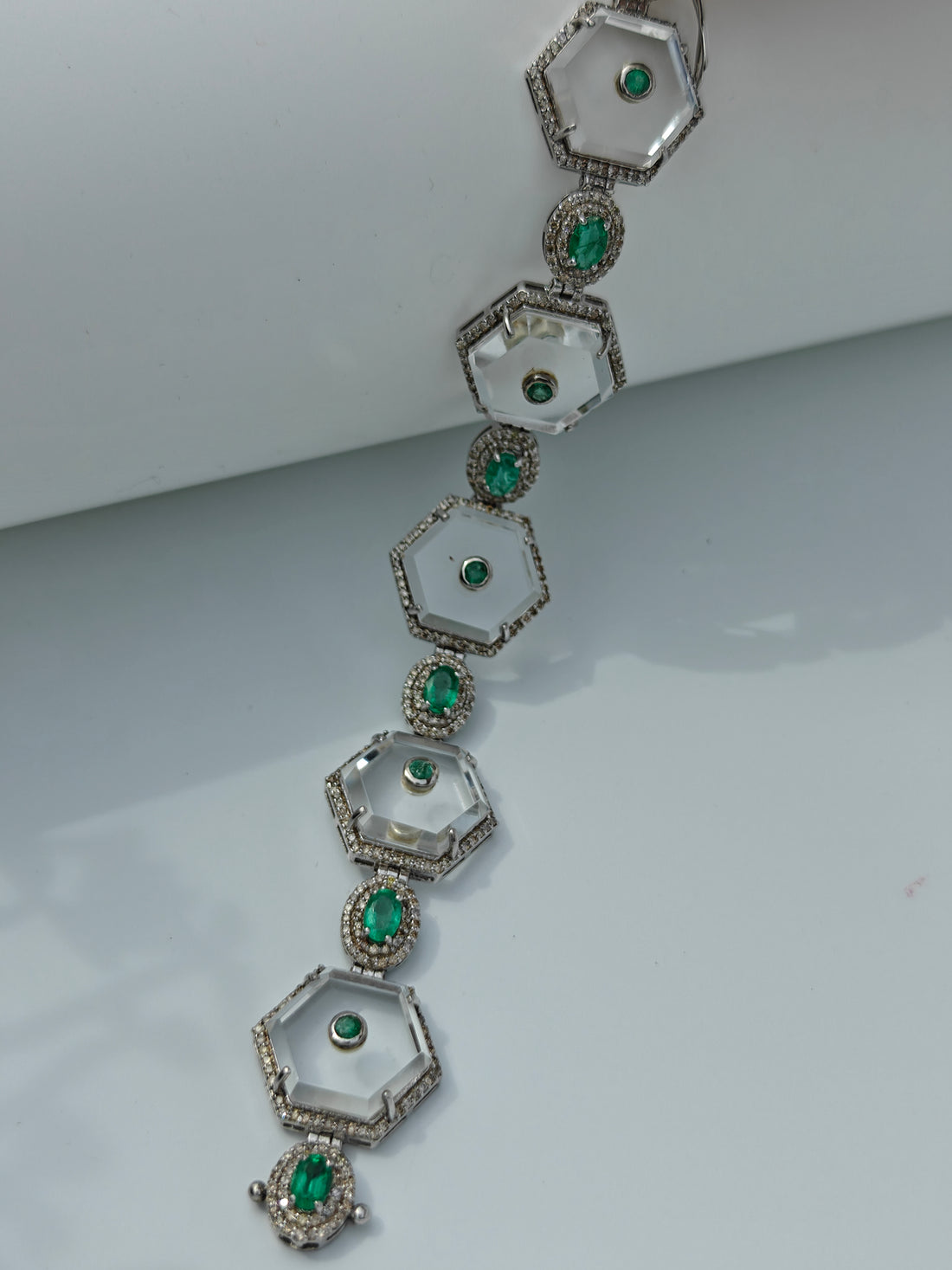 Moon Crystal Emerald Bracelet