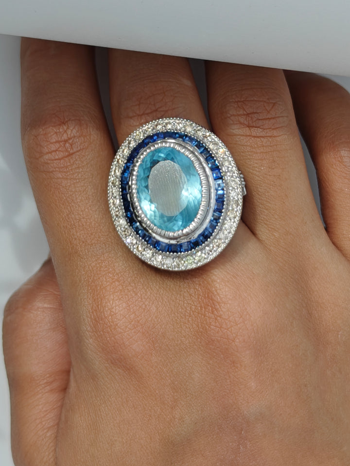 Mykonos Aquamarine Ring