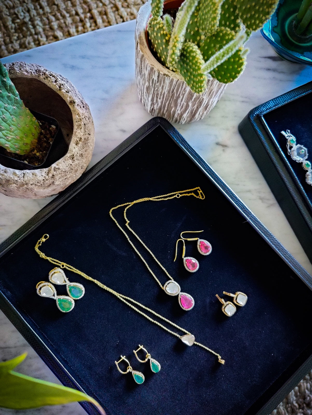 Taj Ruby And Uncut Diamond Polki Pendant