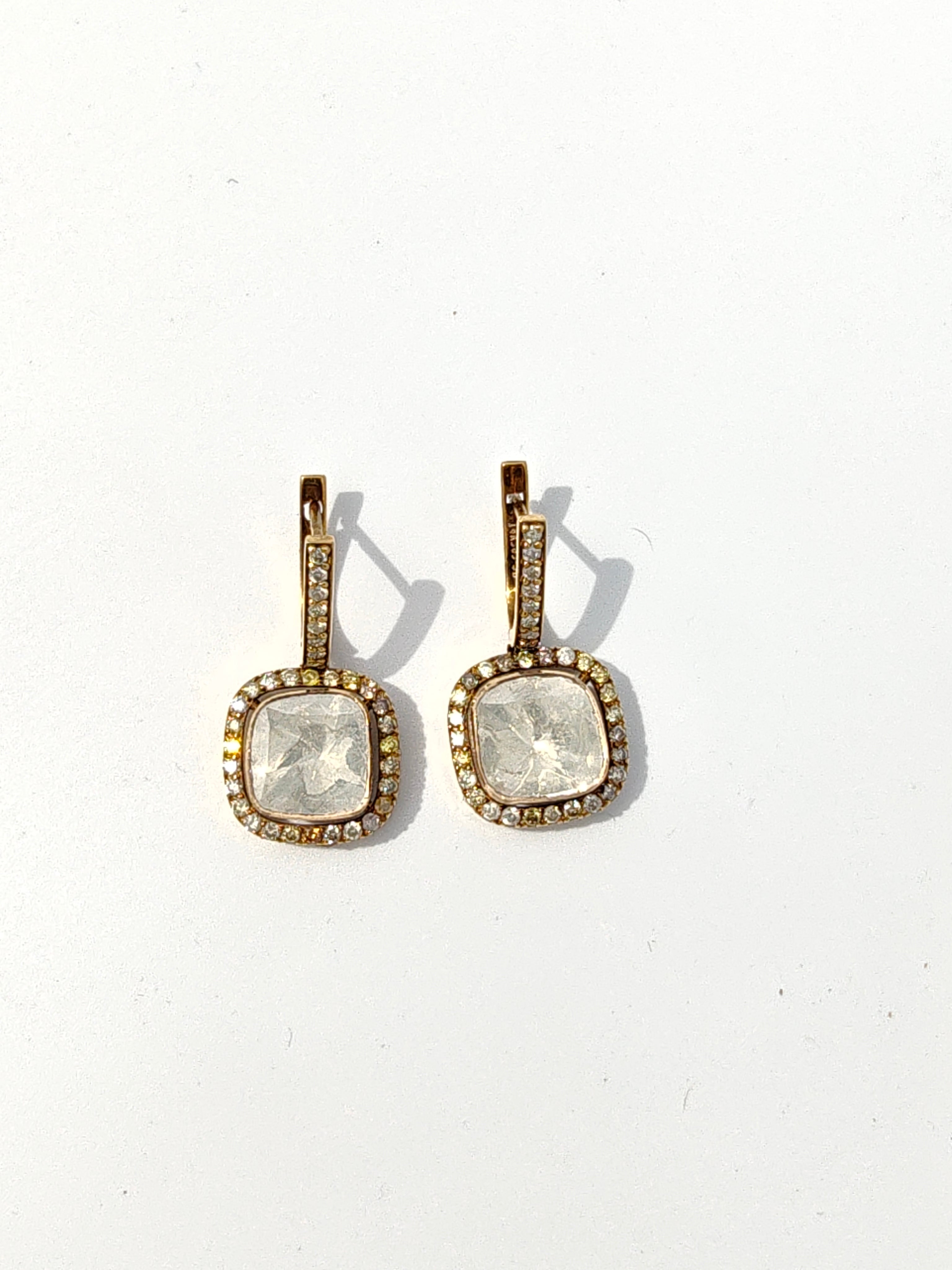 Venus Uncut Diamond Earrings