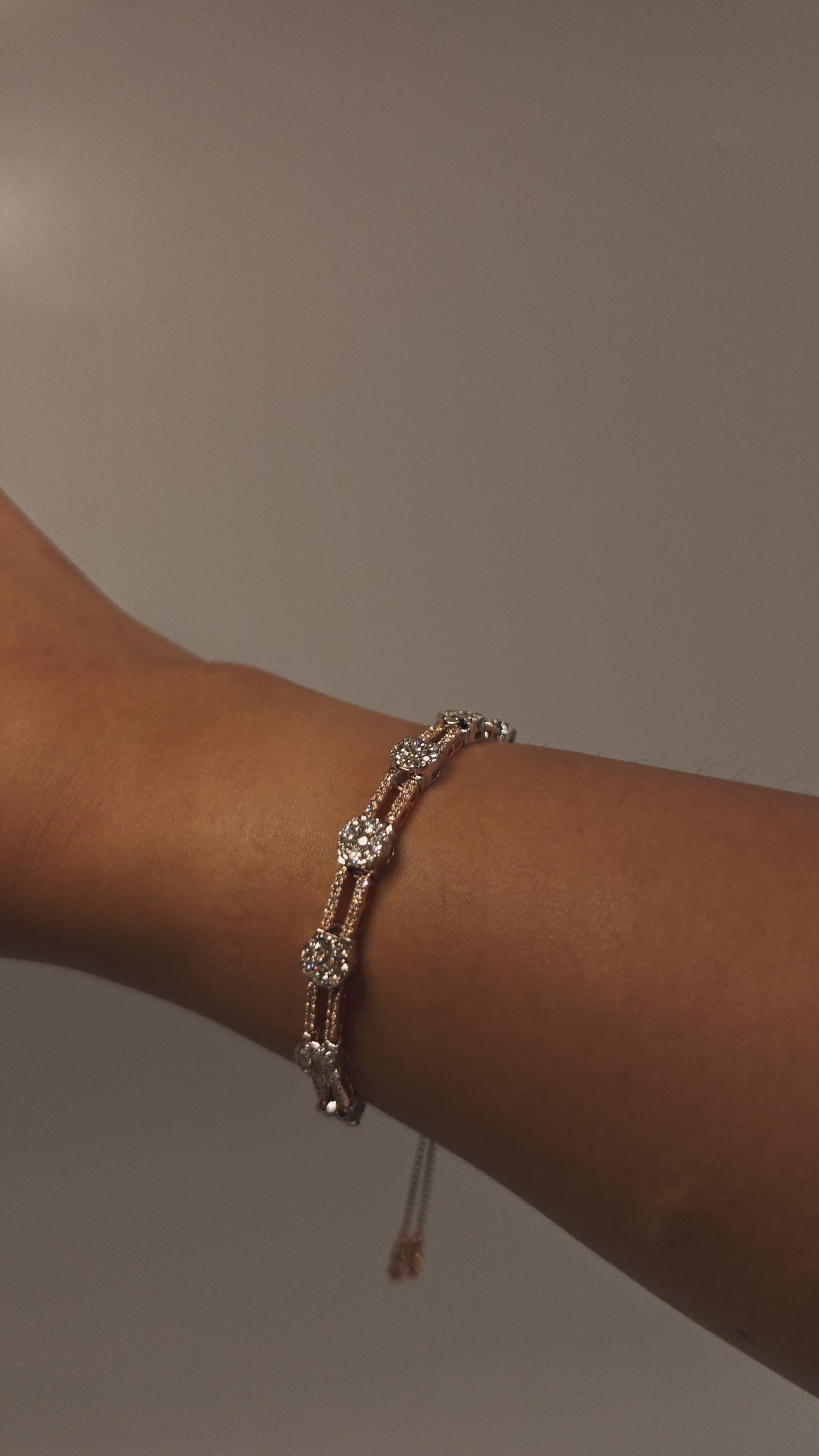 Pop Diamond Drawstring Bracelet